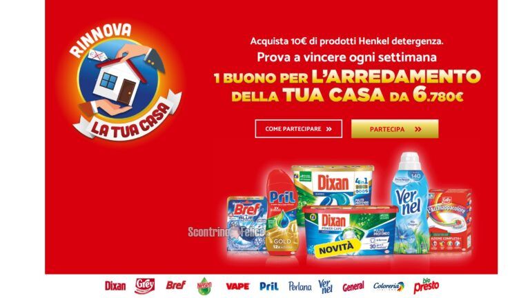 Concorso Henkel Un Anno Di Casa In Palio Buoni Acquisto Per