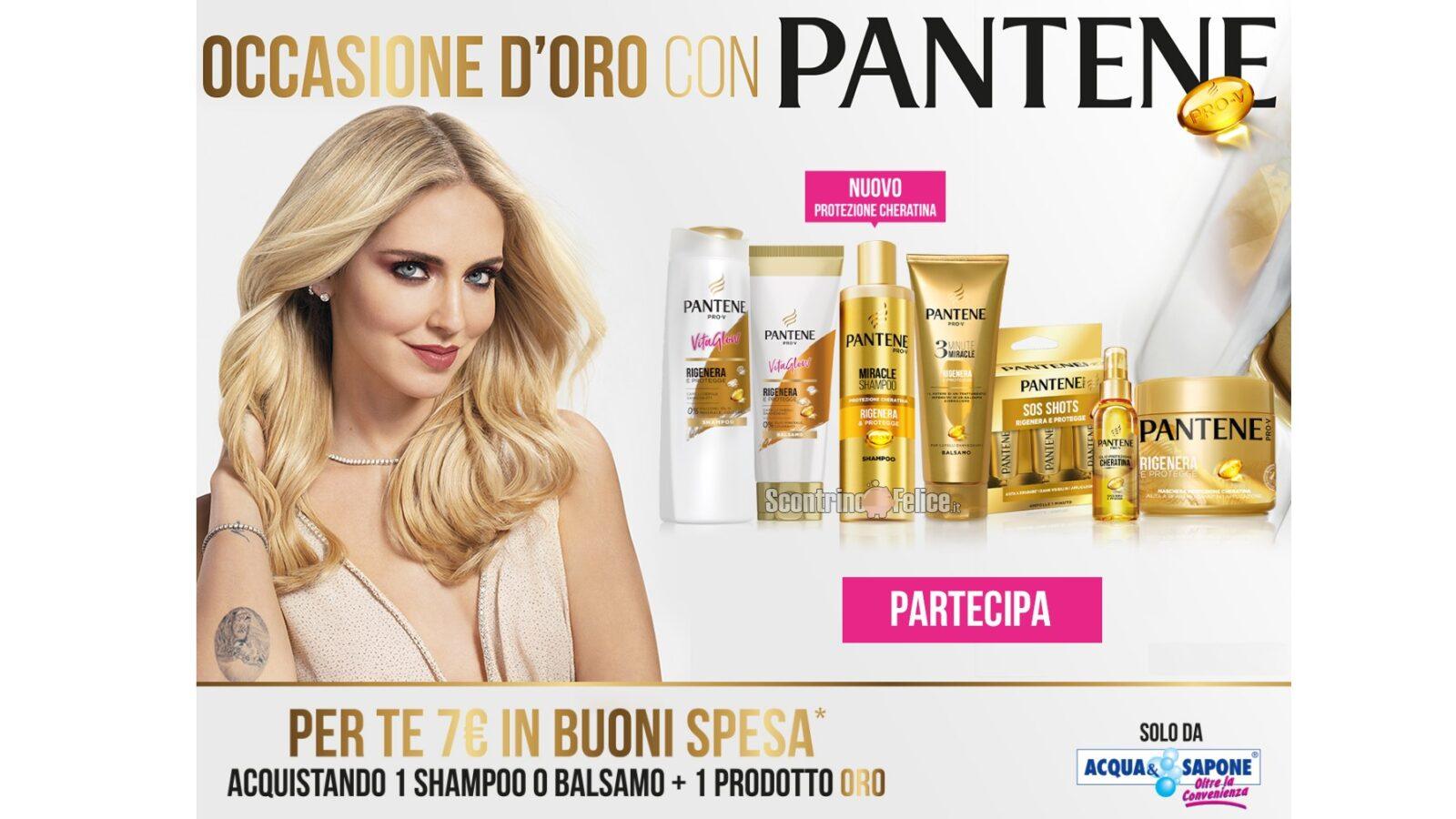 Pantene Regala Buoni Spesa Da Acqua E Sapone Richiedi Un Buono Da 7