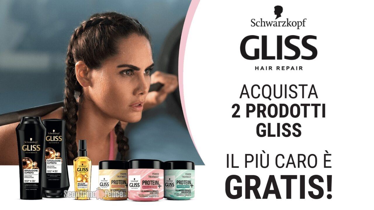 Cashback Gliss Schwarzkopf ricevi il rimborso del prodotto più caro