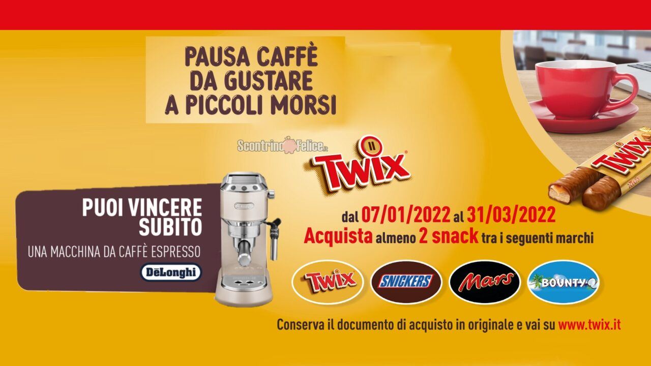 Concorso Twix Mars Bounty E Snickers Twix Coffee In Palio 50