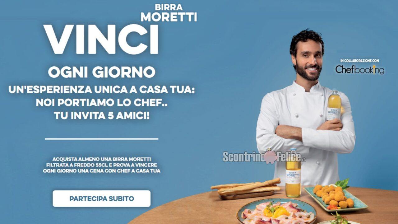 Concorso Vinci Una Cena Con Birra Moretti Filtrata A Freddo In Palio