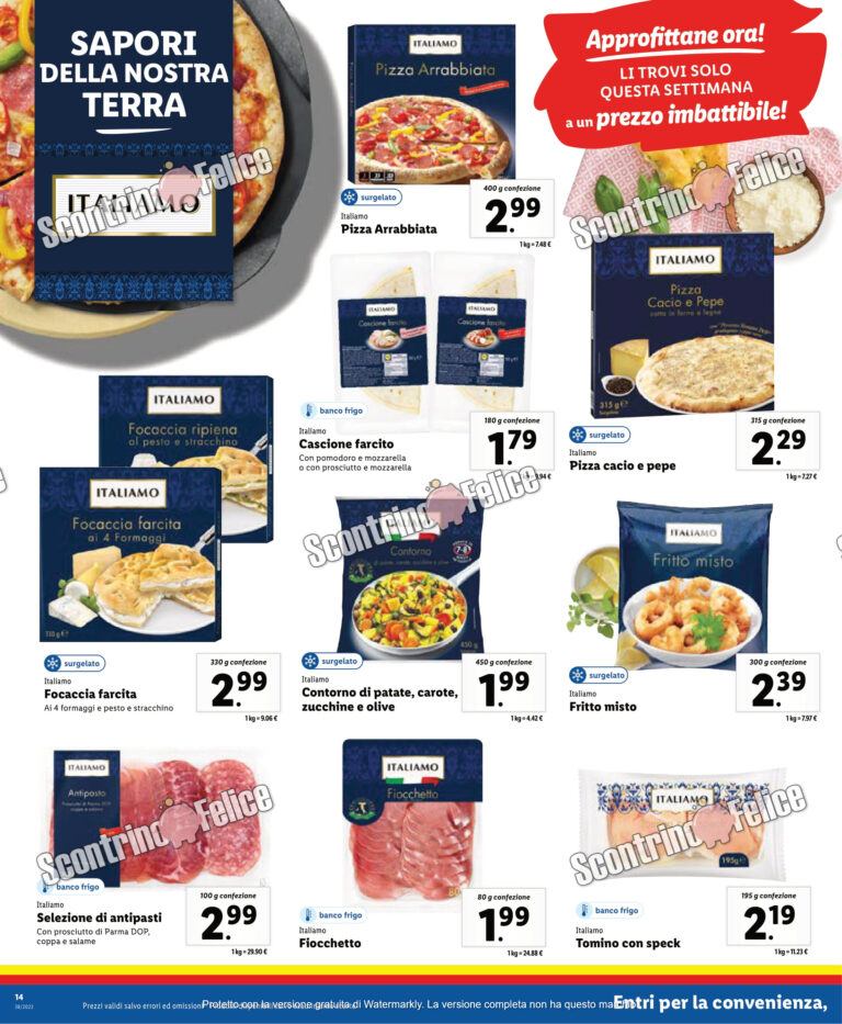 Anteprima Nuovo Volantino Lidl Valido Dal Al Settembre