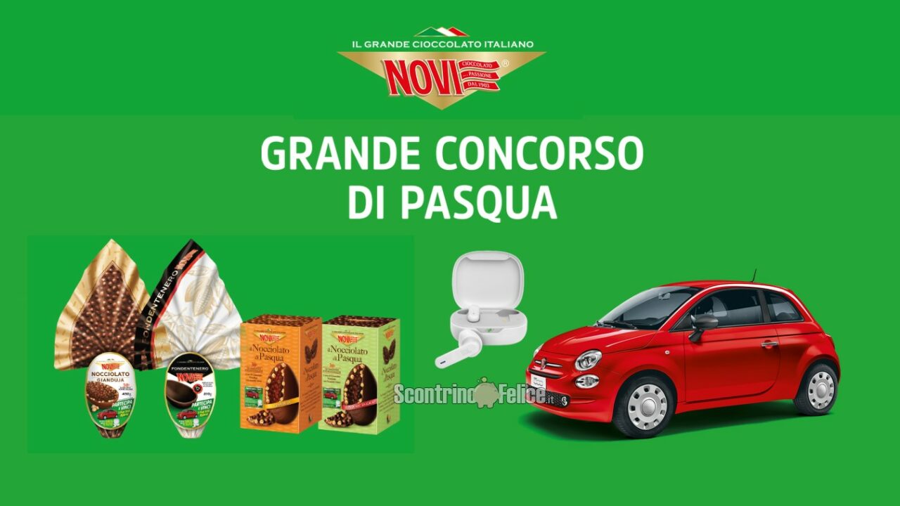 Concorso Uova Di Pasqua Novi 2023 Vinci Cuffie JBL E 1 FIAT 500