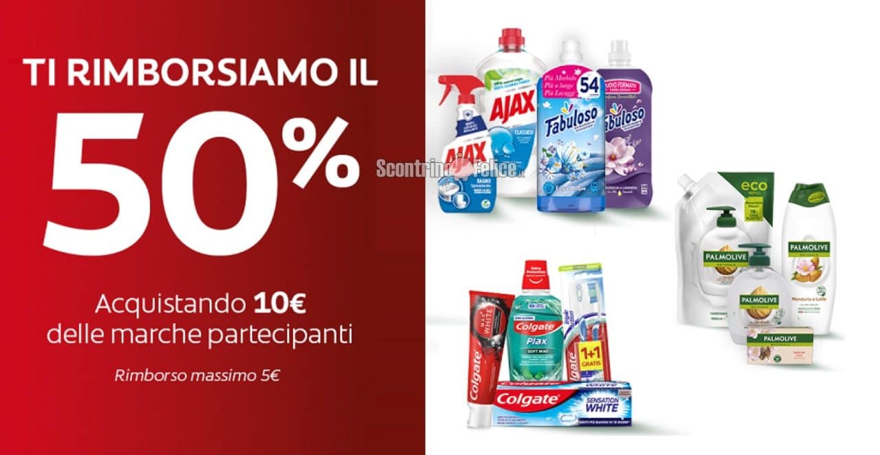 Cashback Più Uniti Più Forti ricevi un rimborso del 50 Scontrino