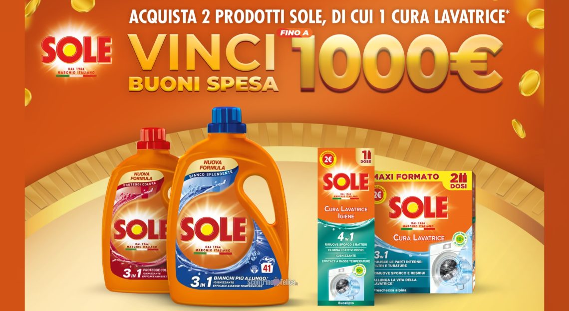 Concorso Sole Vinci Buoni Spesa Fino A Euro Scontrino Felice