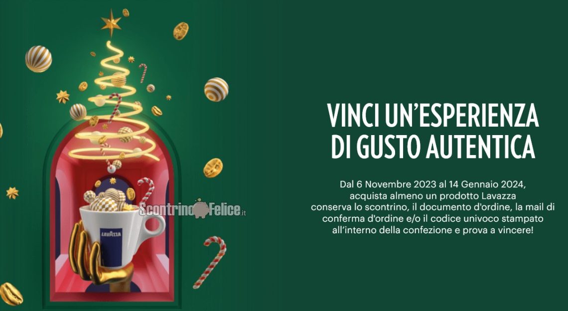 Concorso Lavazza Vinci Macchine Espresso E Cena Stellata Scontrino