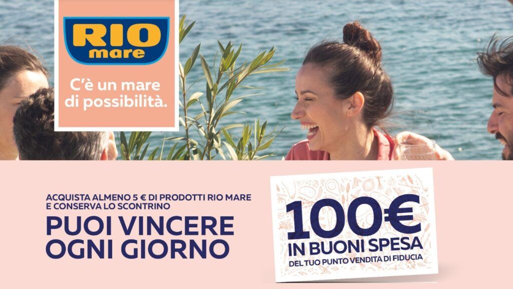 Concorso Rio Mare "C'è un mare di possibilità" vinci ogni giorno 100