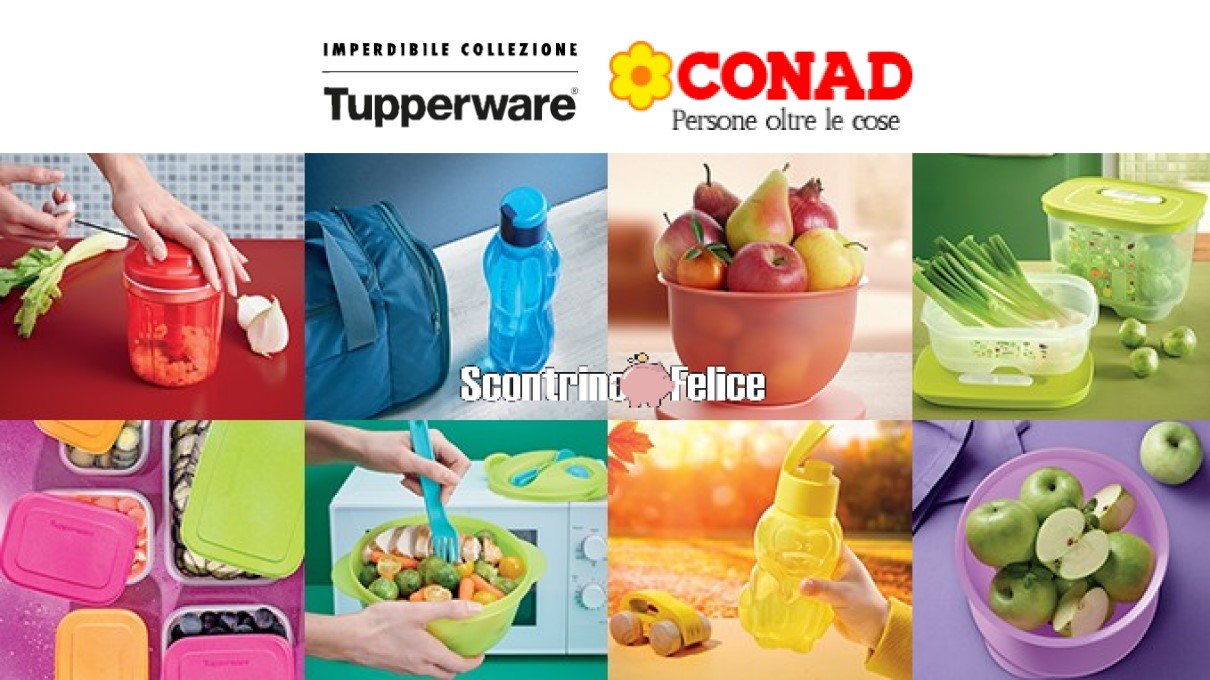 Raccolta Collezione Tupperware Conad 2020
