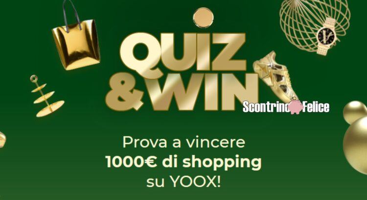 Concorso Yoox “Quiz ’N Win” vinci gratis 3 outfit da € 1