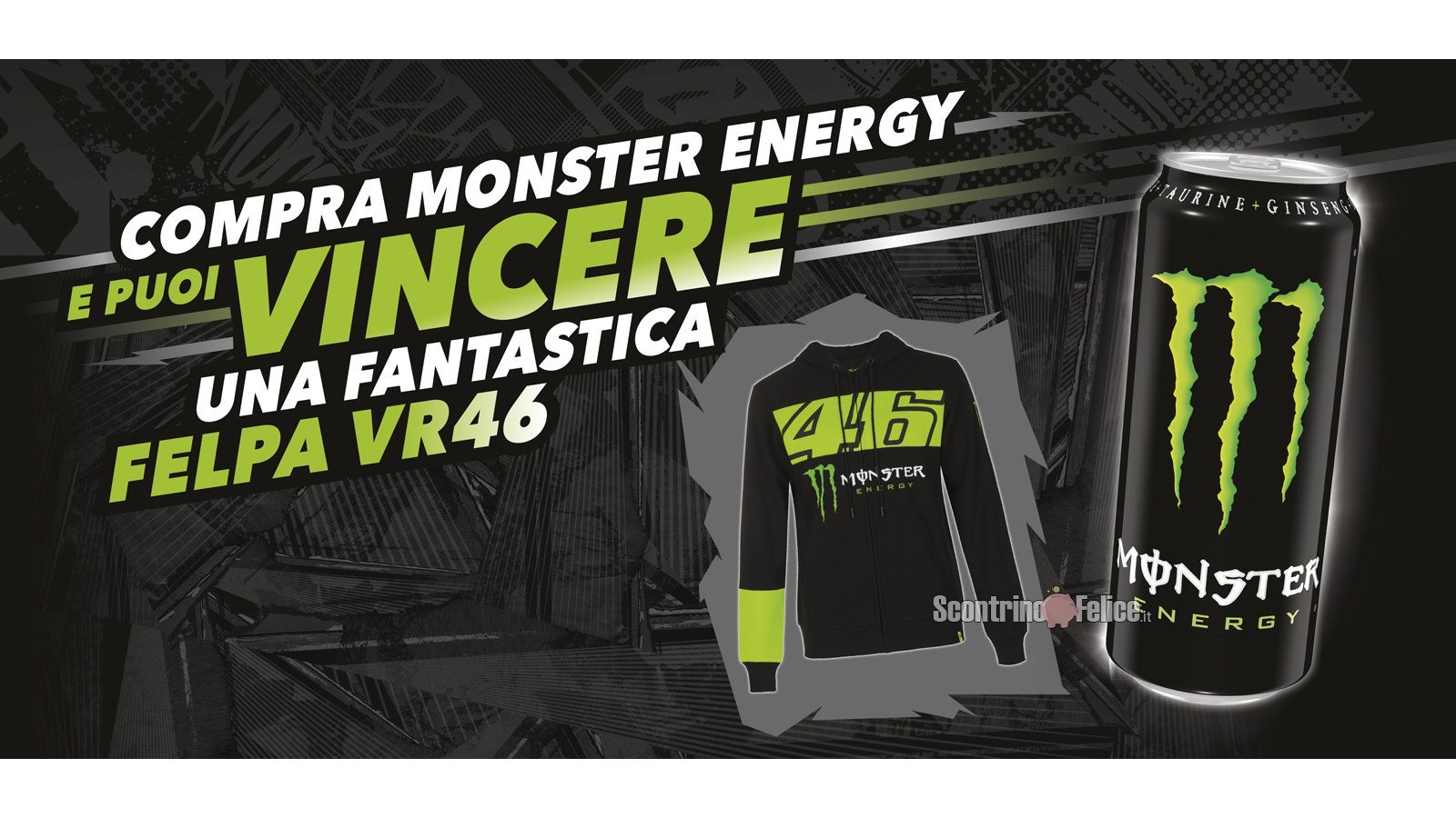 Concorso Monster Energy vinci 30 Felpe VR46