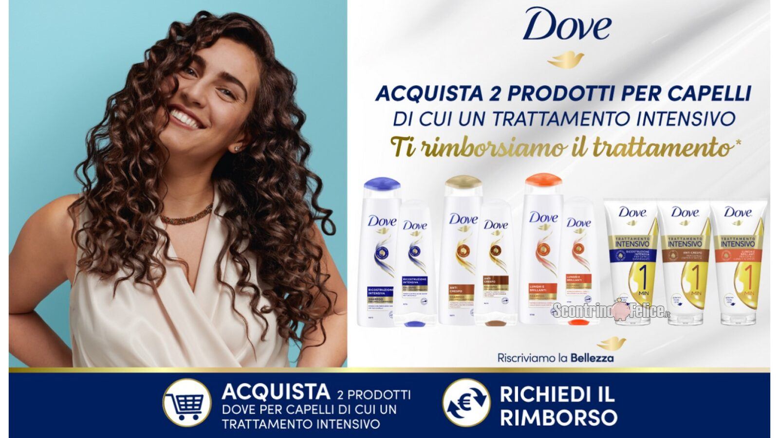 Cashback DOVE Hair: Ricevi Il Rimborso Del Trattamento Per Capelli ...