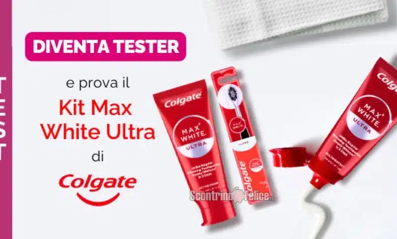 Diventa tester Colgate Kit Max White Ultra