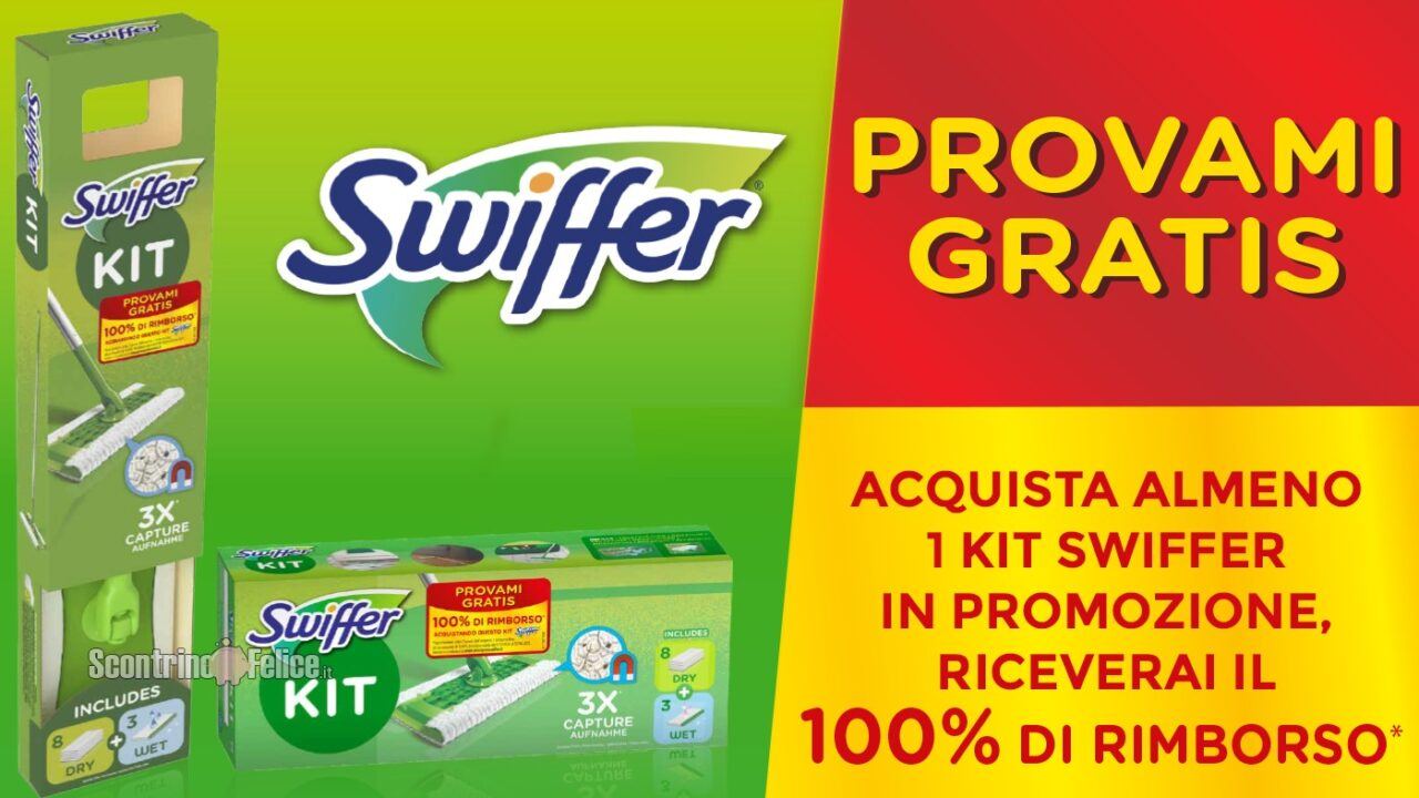 Swiffer Cashback 100%: Ricevi Il Rimborso Di 1 Kit – Scontrino Felice