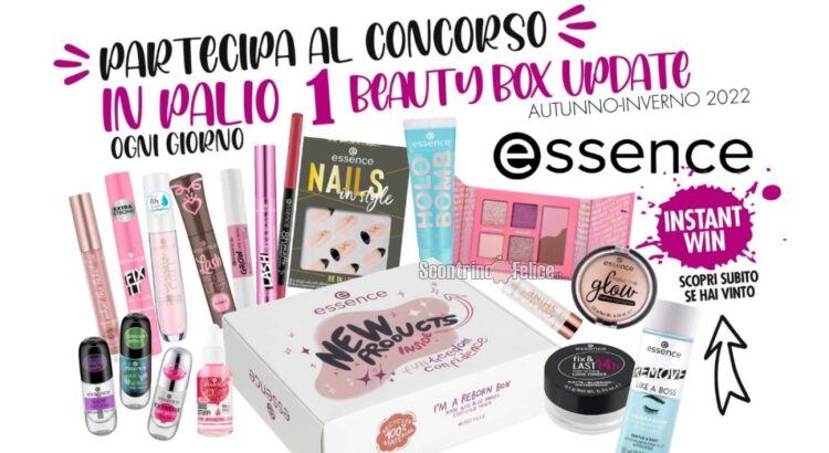 Vinci gratis beauty box Essence Update autunno-inverno 2022