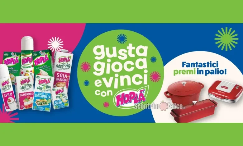 Concorso Hoplà "Gusta, gioca e vinci": in palio set di pentole in ghisa e Waffle Makers