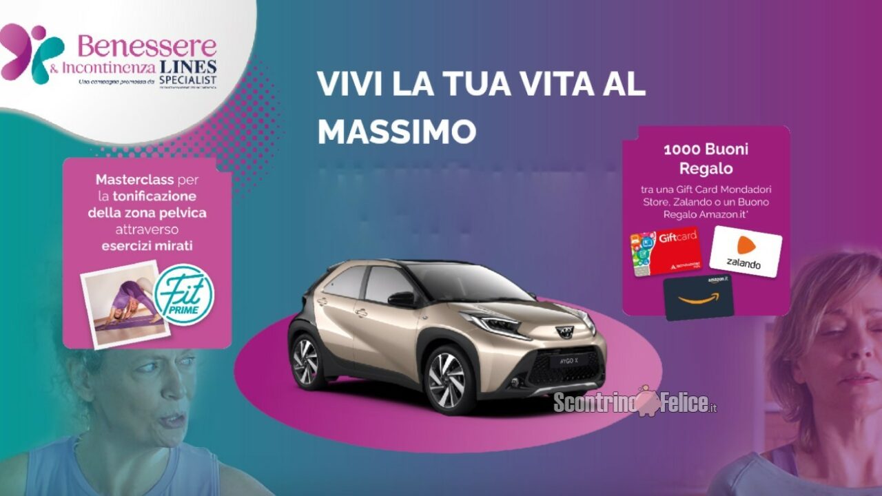 Concorso Lines Specialist "Benessere e Incontinenza" vinci gift card e