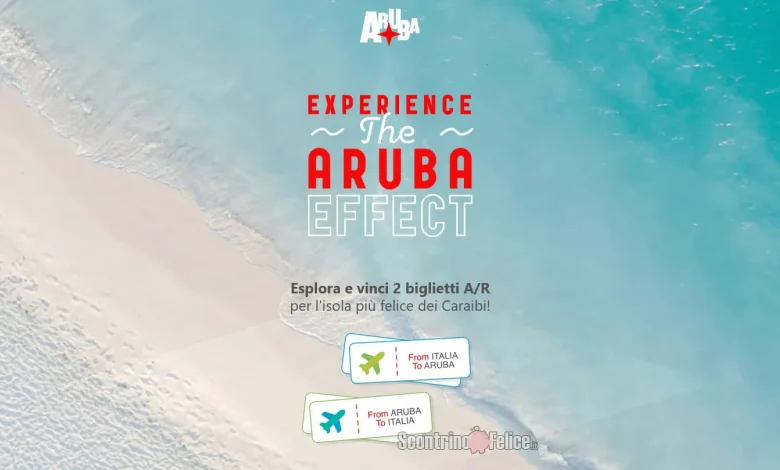 Concorso gratuito Aruba Effect: vinci 1 viaggio ai Caraibi