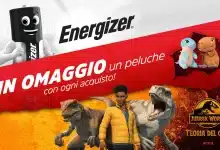 Premio certo Energizer in omaggio un peluche Jurassic World