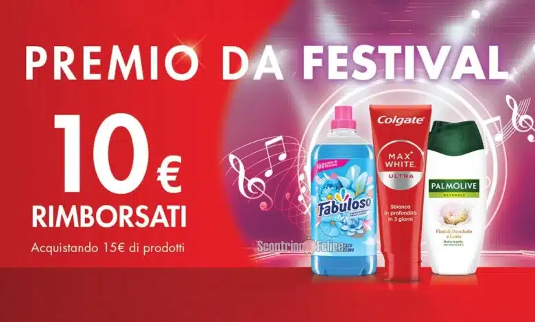 Cashback Fabuloso, Colgate e Palmolive “Un premio da Festival”