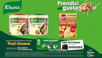 Concorso Knorr Buon Cibo 2024: vinci premi Risolì e forni Samsung