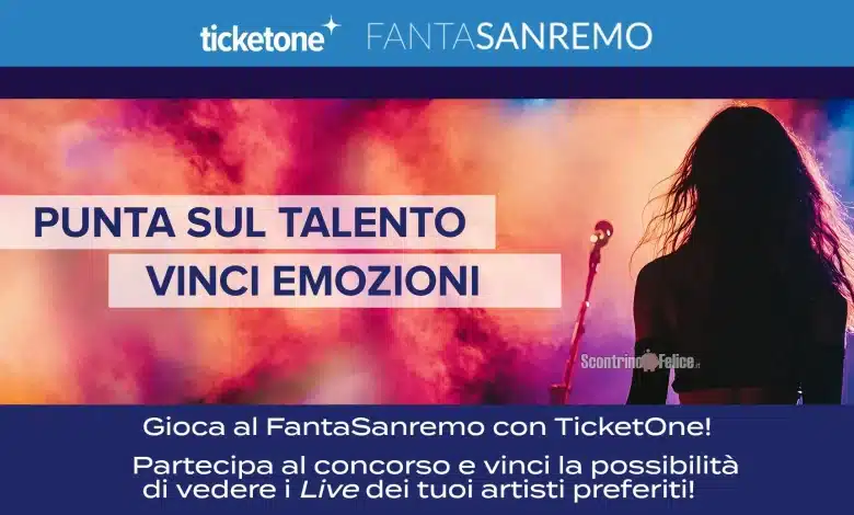 Concorso gratuito TicketOne FantaSanremo 2025