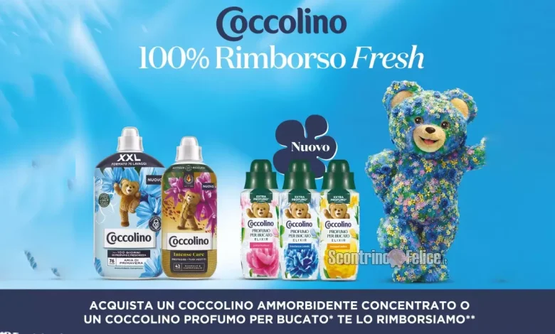 Cashback Coccolino 100% rimborso Fresh