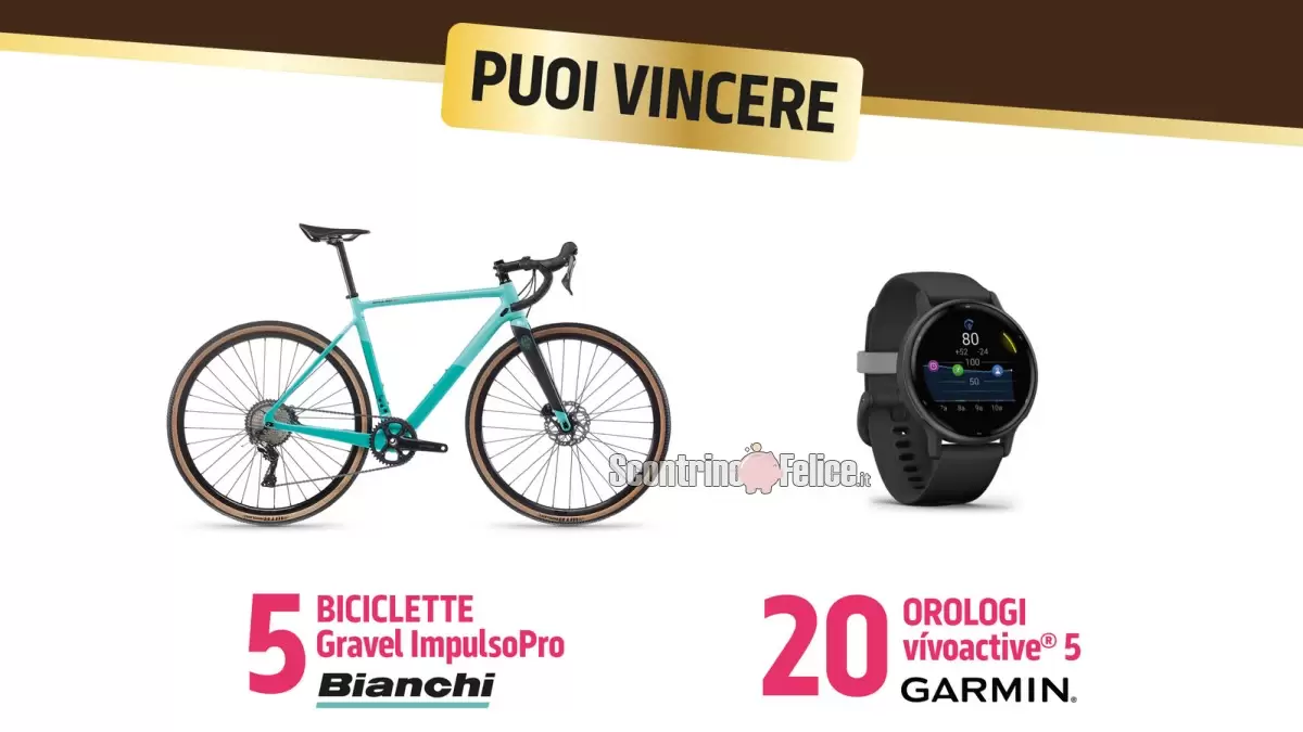 Concorso Novi: in palio 20 smartwatch Garmin e 5 biciclette Bianchi 1