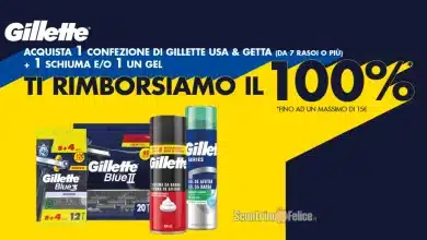 Cashback Gillette Usa e getta: ricevi il rimborso del 100%