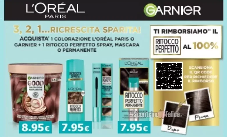 Cashback Ritocco Perfetto "Ricrescita sparita"