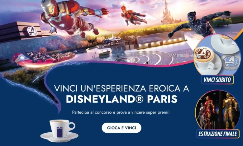 Concorso Lavazza: vinci Disneyland Paris e cofanetti cappuccino