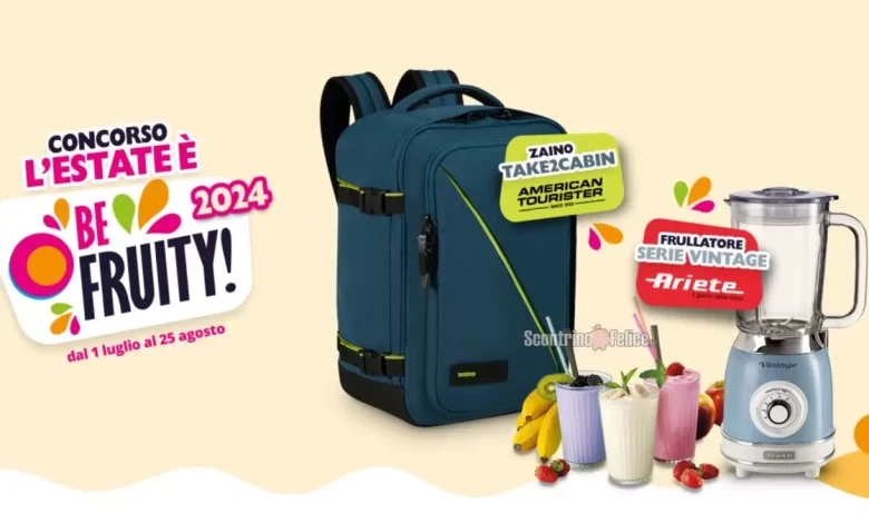 Concorso gratuito Befruity: vinci zaino American Tourister e frullatore Ariete