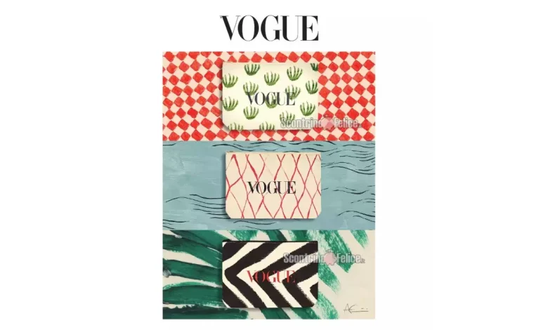 In Edicola: pochette Vogue in coordinato con le tote bag