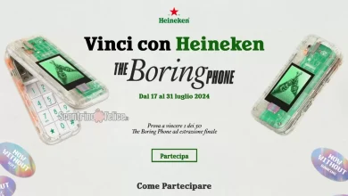 Vinci gratis 50 telefoni The Boring Phone Heineken