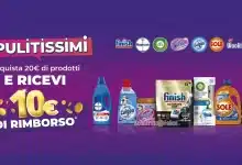 Cashback I Pulitissimi 2: spendi 20 euro e riprendi 10 euro