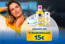 Cashback Nivea d'autunno 2024: spendi 20 euro e riprendi 15 euro