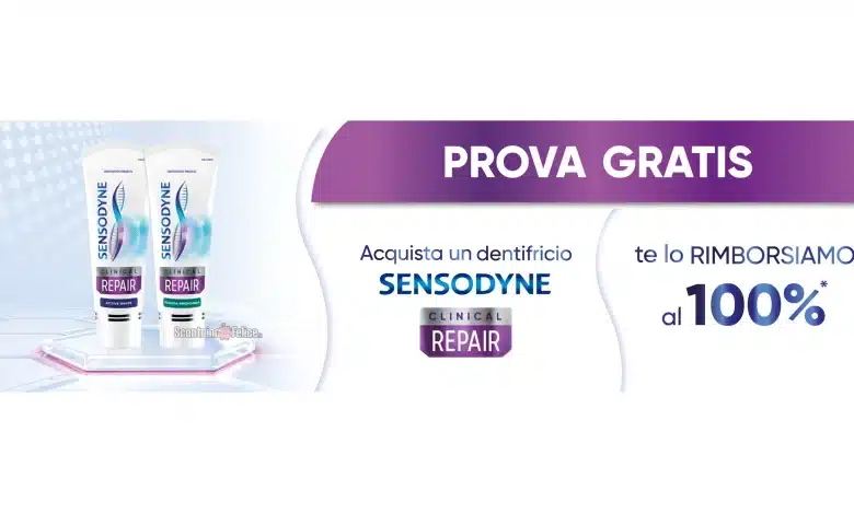 Cashback Sensodyne Clinical Repair Prova Gratis: richiedi il rimborso