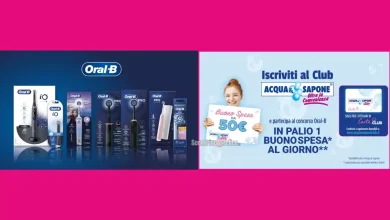 Concorso Oral B da Acqua e Sapone: vinci buoni spesa