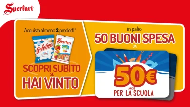 Concorso Sperlari: in palio 50 buoni spesa da 50 euro