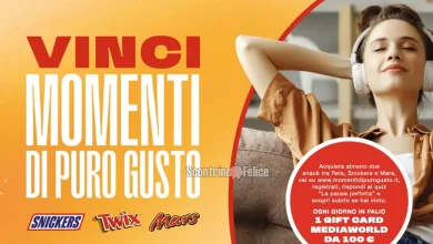 Concorso Twix, Snickers e Mars: vinci gift card Mediaworld