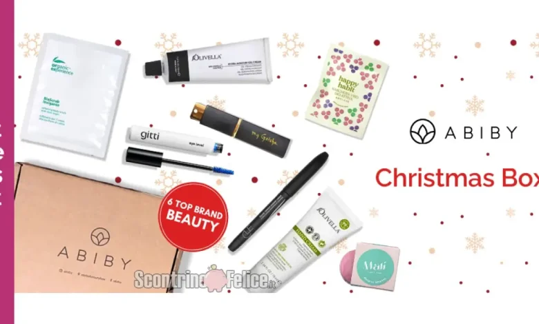 Diventa tester Abiby Christmas Box con oltre 180€ di prodotti beauty