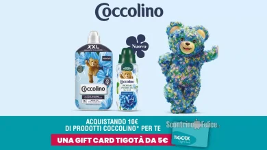 Premio Certo Coccolino: ricevi una gift card Tigotà