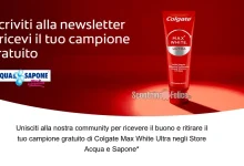 Campione gratuito Colgate Max White Ultra da richiedere subito