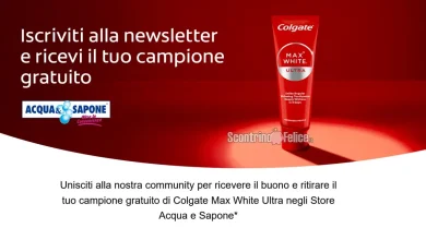 Campione gratuito Colgate Max White Ultra da richiedere subito