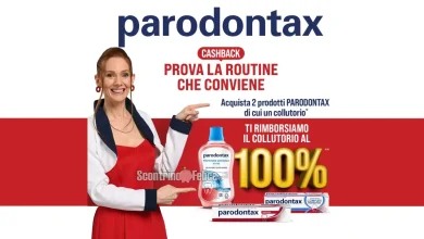 Cashback Parodontax: richiedi il rimborso del collutorio