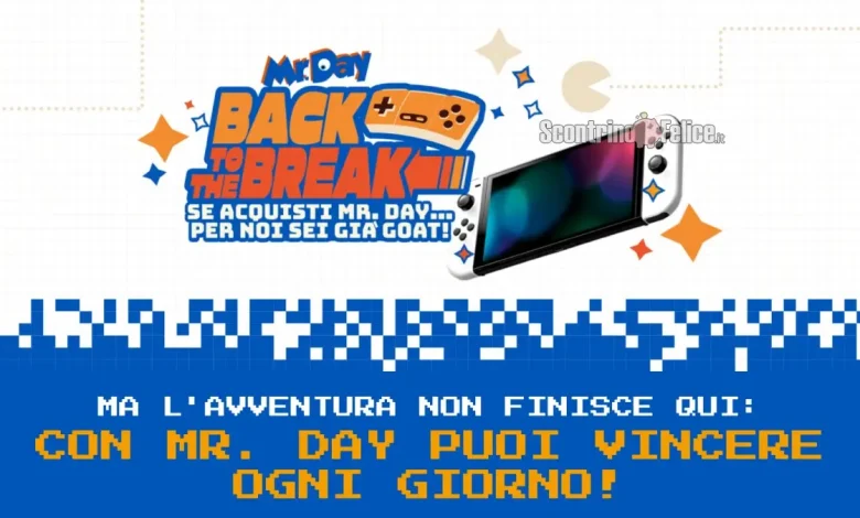 Concorso Mr Day: in palio card da 50 euro e Nintendo Switch Oled