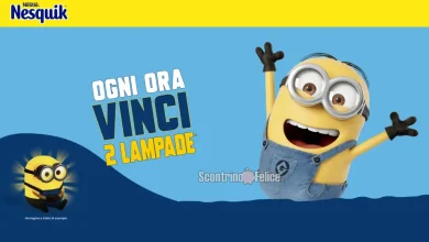 Concorso Nesquik vinci lampade Minions