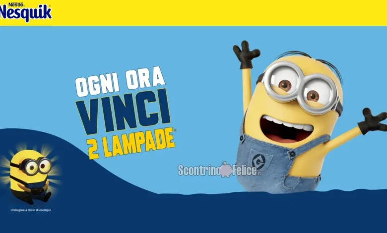 Concorso Nesquik vinci lampade Minions