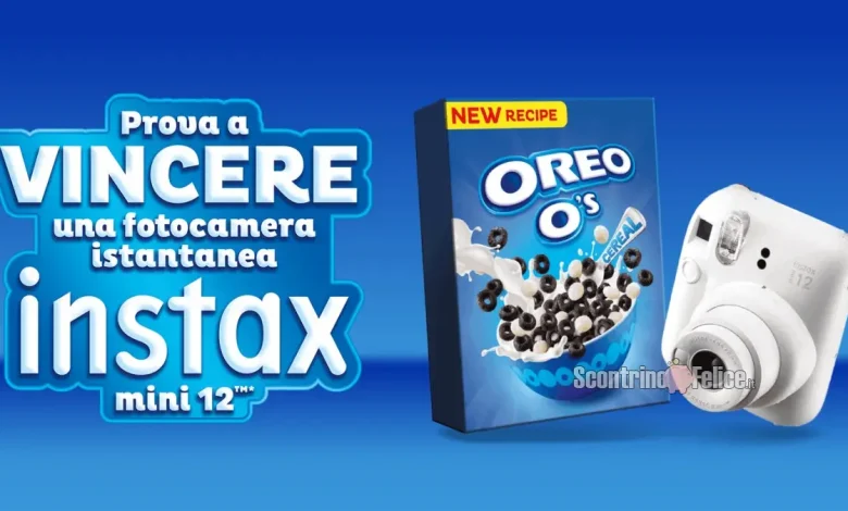 Concorso Oreo cereali: in palio 110 fotocamere Fujifilm Instax Mini 12