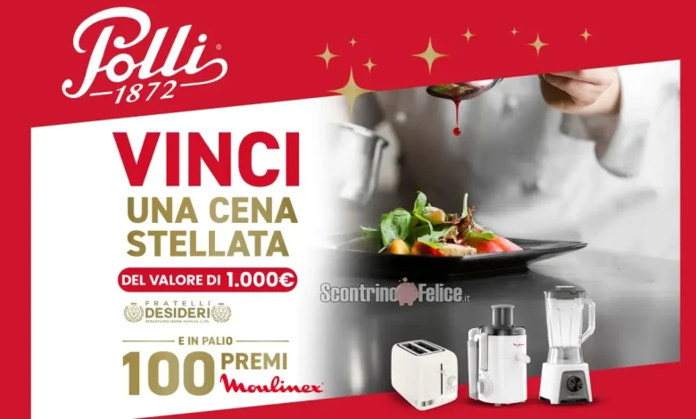 Concorso Polli: vinci cena stellata e 100 premi Moulinex