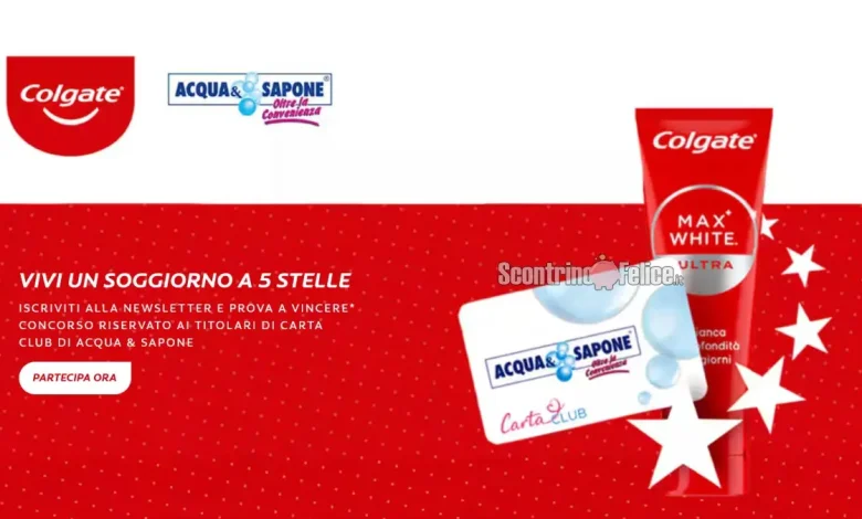 Concorso gratuito Colgate: vinci soggiorno a 5 stelle